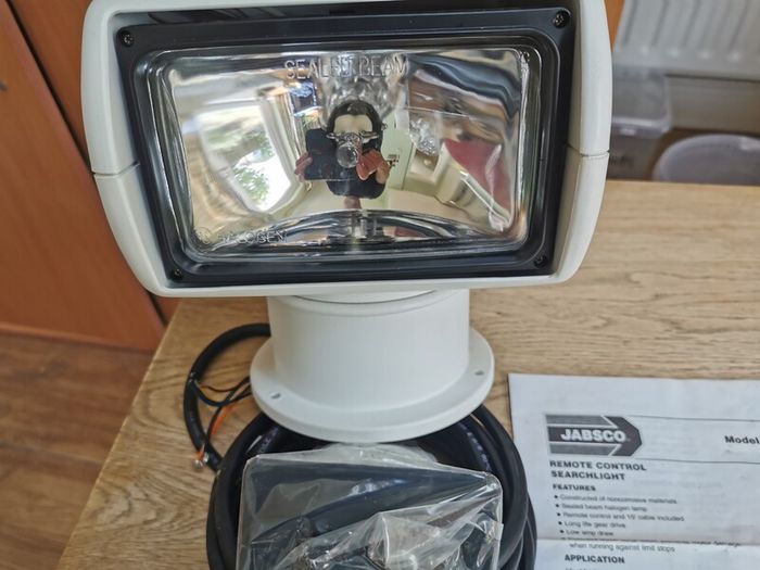 Remote control searchlight, brand new, 12volt Jabsco