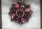 Pink & white decorative Jewel brooch