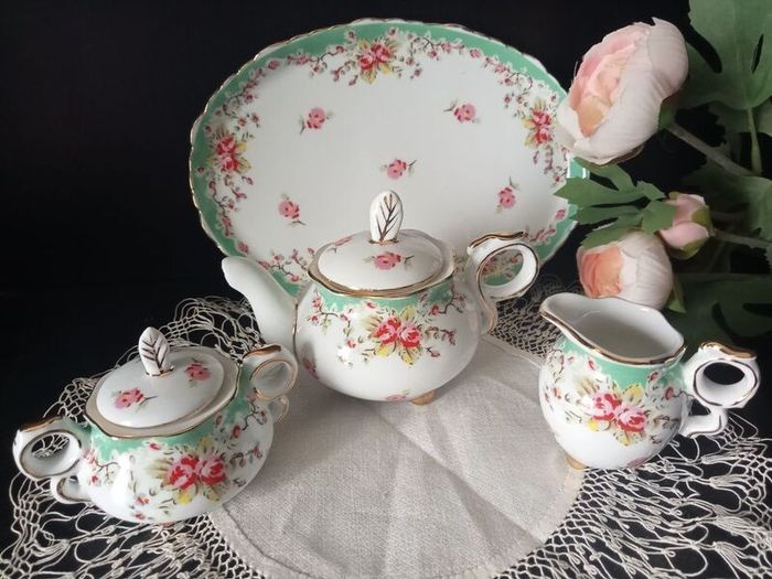 Nantucket Porcelain Tea Set Miniature  Doll House