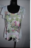 Brand new white printed Per Una top size UK14 EU42 Postage included