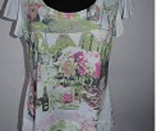 Brand new white printed Per Una top size UK14 EU42 Postage included