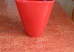 Red Ceramic Flower Pot for Sale