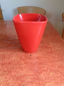 Red Ceramic Flower Pot for Sale