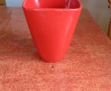 Red Ceramic Flower Pot for Sale