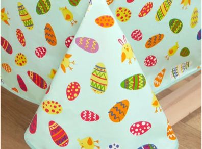 Easter Table Cloth and x6 Place Settings