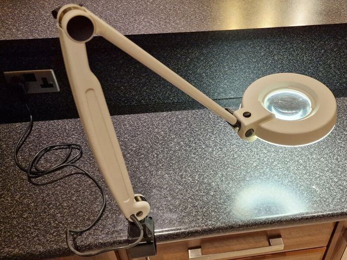 Waldmann Magnifier Luminaire on Swivel Arm