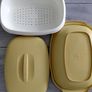 Vintage 1970s TUPPERWARE Vegetable/Rice Steamer - Harvest Gold Image 5