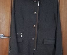 Grey wool coat