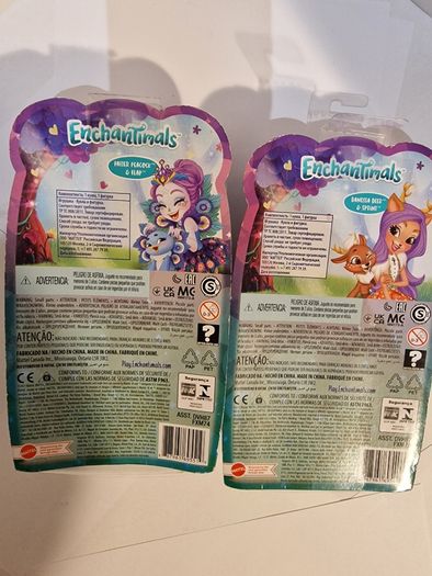 2x New Enchantimals Dolls (Danessa Deer & Patter Peacock) - Unopened