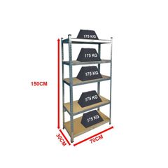 1.5m Tall Shelving Racking Unit Ideal For Garage Shed Workshop Home