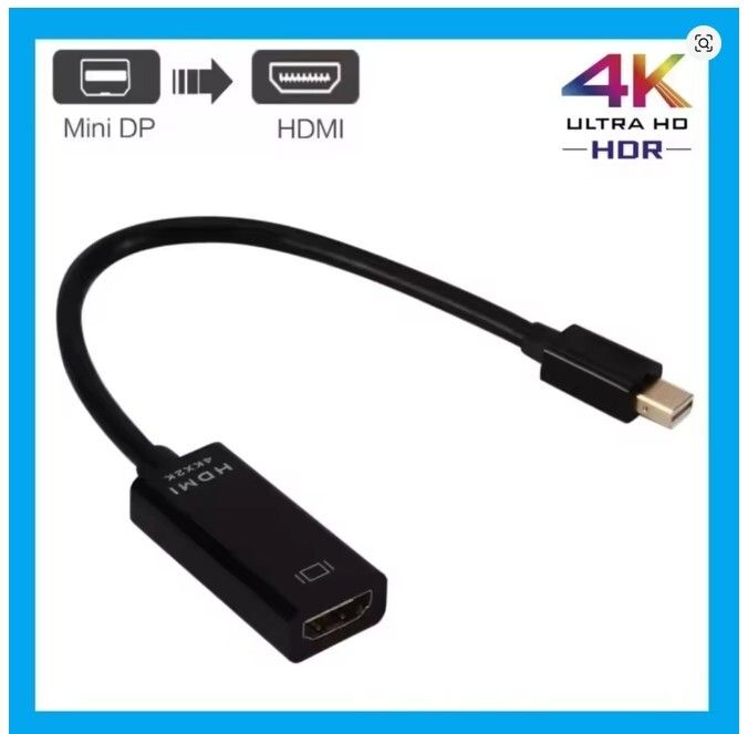4K Mini Displayport To HDMI-compatible Cable 4K TV Projector Projetor DP 1.4 Display Port Converter for Apple Macbook Air Pro