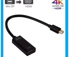 4K Mini Displayport To HDMI-compatible Cable 4K TV Projector Projetor DP 1.4 Display Port Converter for Apple Macbook Air Pro