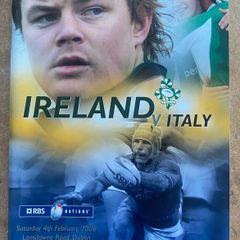 2006 Ireland v Italy - Six Nations Championship Programme