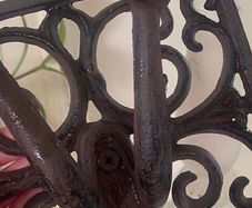 ShabbyChic French Style Hooks Indoor or Outdoor ..Could even be painted to match your home Decor