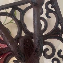 ShabbyChic French Style Hooks Indoor or Outdoor ..Could even be painted to match your home Decor