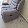 Nubuck grey 2 Seater Electric Sofa. Image 2