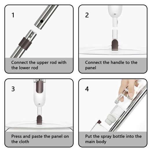 Spray Mop Microfibre Water Spraying Mop Floor Cleaner Kitchen Tiles Marble