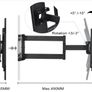 Universal TV Wall Bracket, 30" - 65"  Max 50Kg Image 3