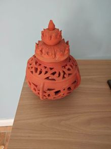 Terracotta candle holder T light