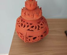 Terracotta candle holder T light