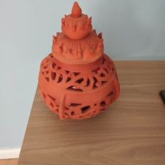 Terracotta candle holder T light