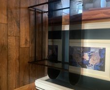 glass tv stand