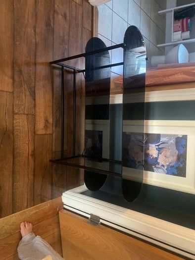 glass tv stand