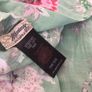 Beautiful Pastel Green Floral lightweight Snood Scarf Image 9