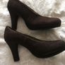 KMB Brown Suede Platform Court Shoes - New in Box - Size 38 Image 4