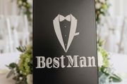 Best Man Laser Engraved Card Wallet