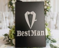 Best Man Laser Engraved Card Wallet