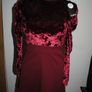 BNWT Boohoo Mel puff shoulder velvet berry mini dress long sleeve size XS Image 3