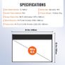 VEVOR Manual Pull Down Projector Screen, 100 inch 16:9 4K 1080 HD Retractable Projector Screen Image 3