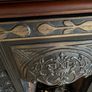 Wood Fireplace with insert and mirror Image 2