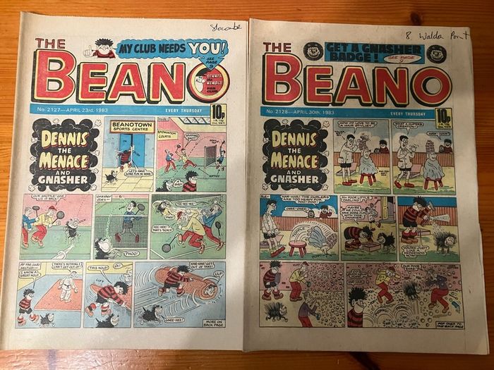 Comics: 'The Beano' 1983 (38 numbers)