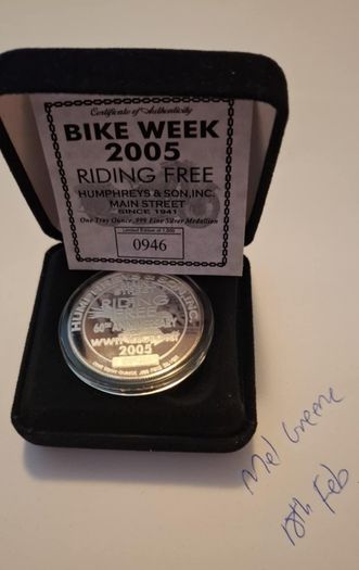 RARELY FOR SALE BIKE WEEK 2000 /2001/2003/2005 (60th anniversary)/2006 The 2005 is the rarest of the collection being the 60th Anniversary