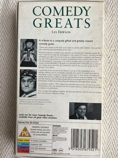 VHS - Les Dawson - BBC Home Video