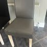 4 Dining Chairs including Black Covers Image 5