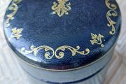 Antique Italian Tooled Leather Jewellery Storage Box