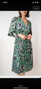 Suncoo Celya Dressing green and purple print