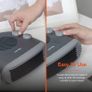 2000W Portable Flat Fan Heater with 2 Heat Settings and Overheat Protection, Dark Titanium Image 6