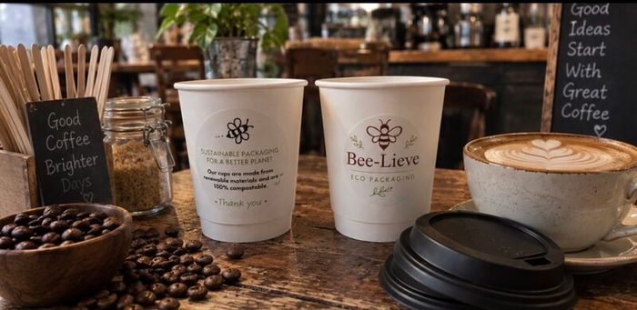 50 pack Eco-Friendly Compostable Coffee Cups Kit
