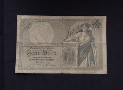 Imperial Germany : 1906 , 10 Mark Banknote