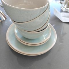 Belleek Living Dinnerware Set Pale green  Speckled Glaze