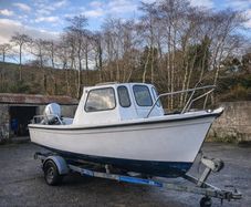 19ft Roaring Water Cabin/Fishing Boat + Trailer