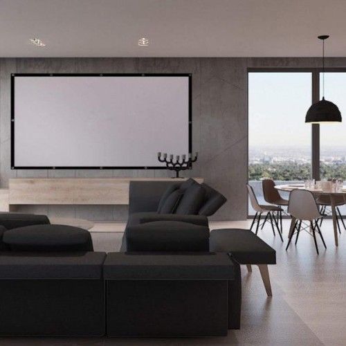 31444 120 inch 16:9 Simple Projection Screen Foldable