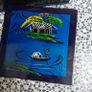 Boxed set of 6 Vietnamese Lacquerware Hand Painted Black Lacquer Drinks Coasters Image 2