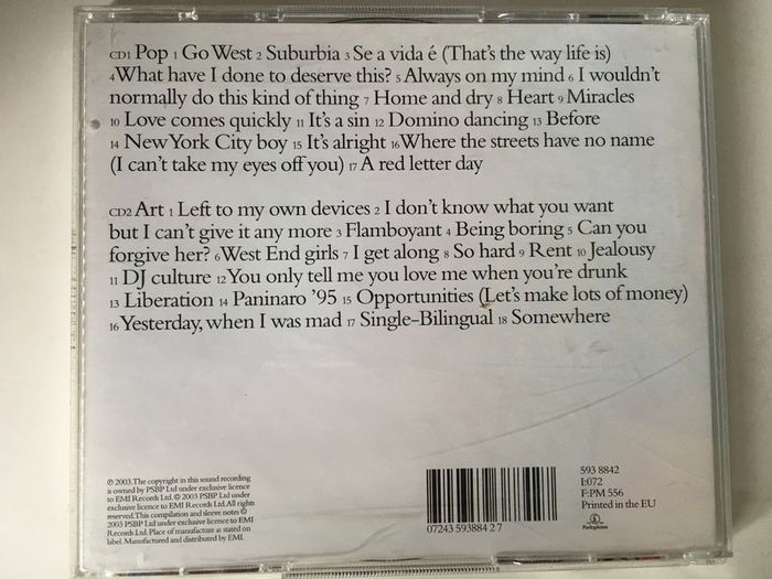 Pet Shop Boys [2003] Popart (2CD Album)