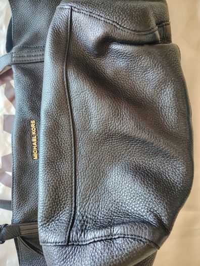 Black Michael Kors Ashbury Pebbled Leather Shoulder Hobo Bag