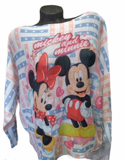 Openwork sweater WOMAN Mickey Mouse Minnie